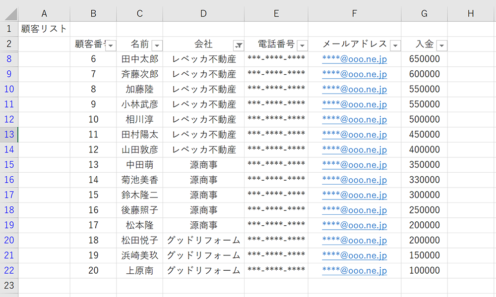 顧客管理をexcel エクセル でする際の便利な使い方3選