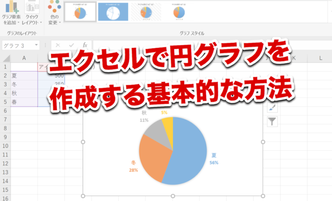 エクセル 円 グラフ